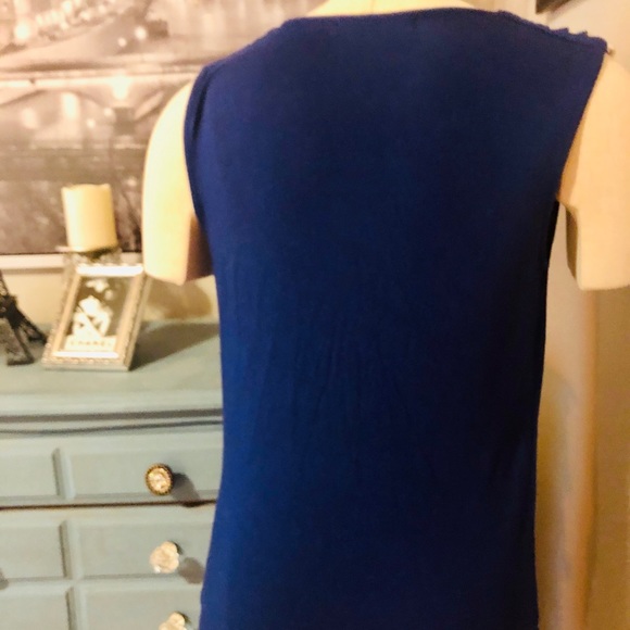 Michael Kors Navy chain top - Picture 2 of 5